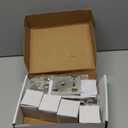 Mortise Lock Set for Interior Door - Vintage Crystal Glass Door Knobs with Skeleton Key & Brushed Nickel Finish 2 Pack