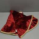 36 Inch Christmas Tree Skirt, Velvet Red Tree Skirts, Xmas Tree Skirts with Embossed Floral Pattern for Merry Christmas Party Rustic Vintage Christmas Tree Decorations