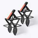 Mole Traps that Kill Best, 2 Pack Scissor Mole Trap, Sleek Black Stainless Steel Finish