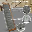 DEXDE Bullnose Carpet Stair Treads for Wooden Steps Indoor, 2 Pack Grey