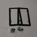 Bling Rhinestone License Plate Frames for Women, 4 Row Rhinestone Diamond Metal Stainless Stee License Plate Cover Bling Car Accessories Decoration (2 Pack, 4 Holes Black)