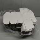 Small Shipping Corrugated Boxes 4x3x2 Inches 100 Pack Foldable Small Business Card Gift Box For Mailers and Craft (White)