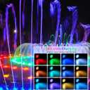 T-SUN Pond Lights LED Underwater 16 Colors with Timer Remote Control IP68 Waterproof Dimmable Submersible Fountain Lights Outdoor Spotlight for Fish Pond Garden Yard Aquarium Pool