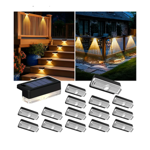 Solar Deck Lights Outdoor 16 Packs, Solar Powered LED Step Lights Waterproof Outdoor for Deck, Stairs, Step, Fence, Wall, Patio, Yard, Pool and Pathway