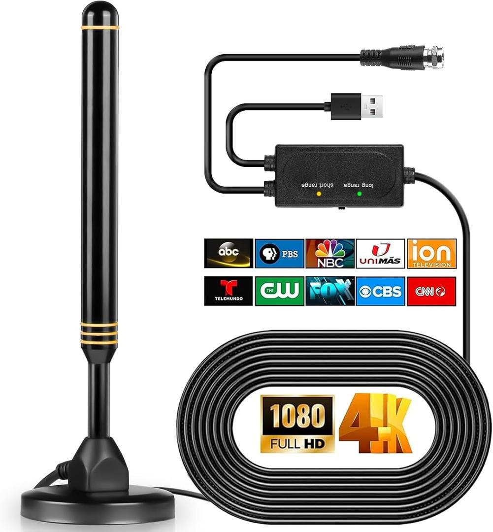 TV Antenna for Smart TV Indoor,Digital HD Antenna with Strong Magnetic Base