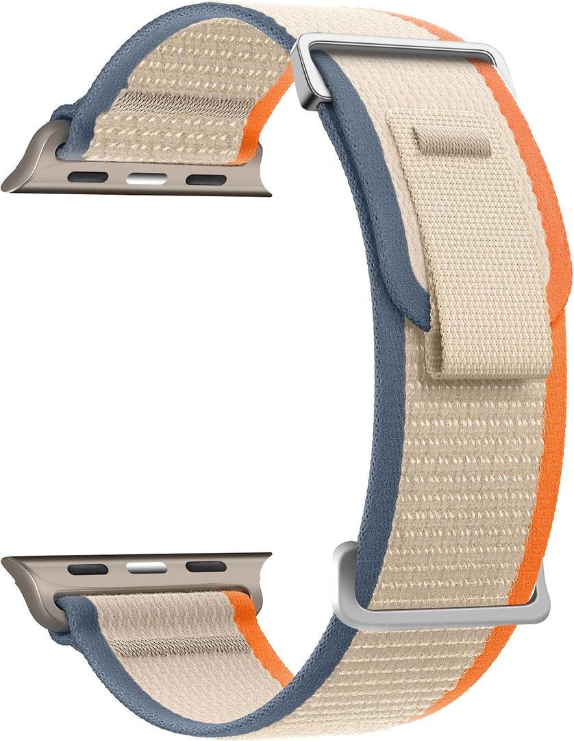 Trail Loop Sport Band - Compatible with Apple Watch Ultra 2/Ultra 49mm,Series 10 46mm 9 8 SE2 7 6 SE 5 4 3 2 1 45mm 44mm 42mm for Men Women,Soft Woven Nylon Strap