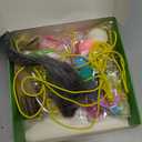 Cat Toys Indoor Hanging Door Retractable Bird Cat Toy for Kitten Fun Exercise Interactive String Feather Cat Toys for Hunting Chase (6 Pack)