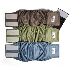 Pet Parents® Washable Belly Bands for Male Dogs (3pack) + Extendrs® of Durable Dog Diapers Male, Premium Male Dog Diapers & Dog Wraps (Medium, Koda)