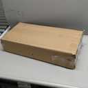 Farmhouse Narrow End Table Wooden Rustic White Side Tables with Storage Shelves Narrow Sofa Table for Small Spaces Living Room Bedroom Bathroom Dorm