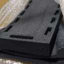 Sekcen 3 Pack Rubber Downspout Splash Block Rain Gutter Down Spout Drain Trays Gray