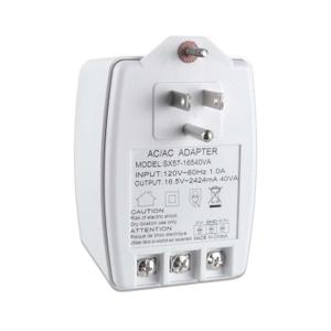 16.5V 40VA Plug in Thermostat and Doorbell Transformer Compatible with Nest, Ecobee, Sensi and Honeywell Thermostat and All Versions of Ring Doorbell