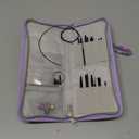 Katech Short Interchangeable Knitting Needles Set- 9 Pairs 2.17 Inch Circular Knitting Needles for Beginners Size 3.0-6.0mm, Round Knittings Needle with Cable and Case Accessories for Gloves Socks