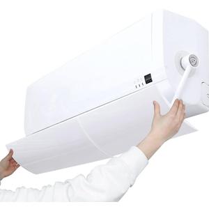 Retractable Air Conditioner Air Deflector, Universal Adjustable Air Conditioning Deflector Air Diverter Cover Telescopic Anti-Wind Baffles Anti Direct Blowing Windshield Wind Guide (white#2)