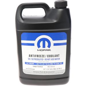 Mopar 68163849AB 10 Year/150,000 Mile Coolant 50/50 Premixed - Embittered, 1 Gallon