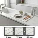 Stone Dish Drying Mat for Kitchen Counter Large 24"16" Instant-Dry Diatomaceous Earth Drying Mat, Foldable Quick-Dry Dish Drying Pad, Easy-Clean, Kitchen Mat, 23.7" x 15.7"