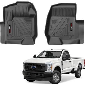 for 2017-2026 Ford F-250 F-350 F-450 SuperCrew & Supercab Floor Mats Front Liners All Weather TPE Protection Mat Accessories (for 17-26 Ford F250 F350 F450 SuperCrew/Supercab)