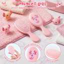 24 Pack Mini Axolotl Hair Brushes - Bulk Small Travel Detangling Brush with Soft Air Cushion, Cute Pink Portable Hairbrush for Kids Girls, Ideal for Birthday Party Favors, Goodie Bag Fillers