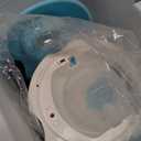 PETGEEK Automatic Dog Feeder/Treat Dispenser with Rechargeable Button Remote Control, Interactive Dog Food Puzzle & Stimulation Toys, 400ml Capacity Pet Dispensing Toy for Indoor/Outdoor Play (Upgraded Blue)