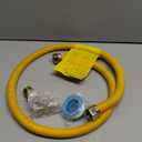 Roastove 48" Flexible Yellow Coated Gas Line Connector Kit for Stove, Dryer, Gas Water Heater, Furnace,5/8 in.OD(1/2 in. IDFlexible Gas Line with Connector 1/2" FIP &1/2"MIP & 3/4"MIP Fitting