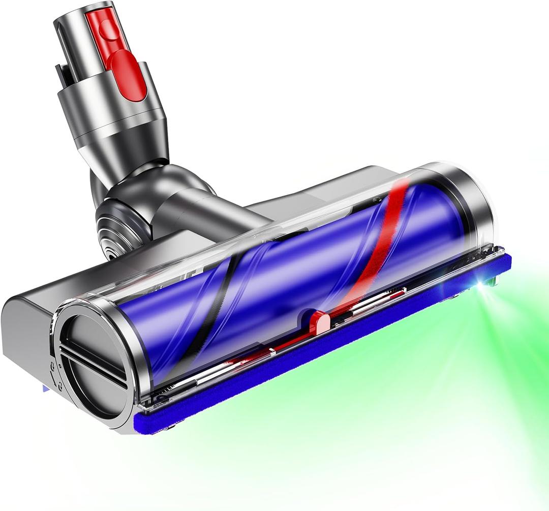 Vacuum Head Replacement for Dy-Son V10, V7, V8, V11, V15 Direct Drive Motor-Head Brush Roller for Dyson Vacuum Attachments Parts LED Headlights 270 Torque Brush Head for Hardwood Floor and Carpet (Black and Blue)