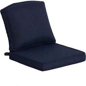 20"x21.5" Outdoor Deep Seat Patio Cushions Set of 1, Outdoor Chair Cushions Bottom Resilient Foam Filling Water-Resistant UV Resistant Weather Resistant with YKK Zippers,Midnight, 20"x21.5"x3.15";1 Set