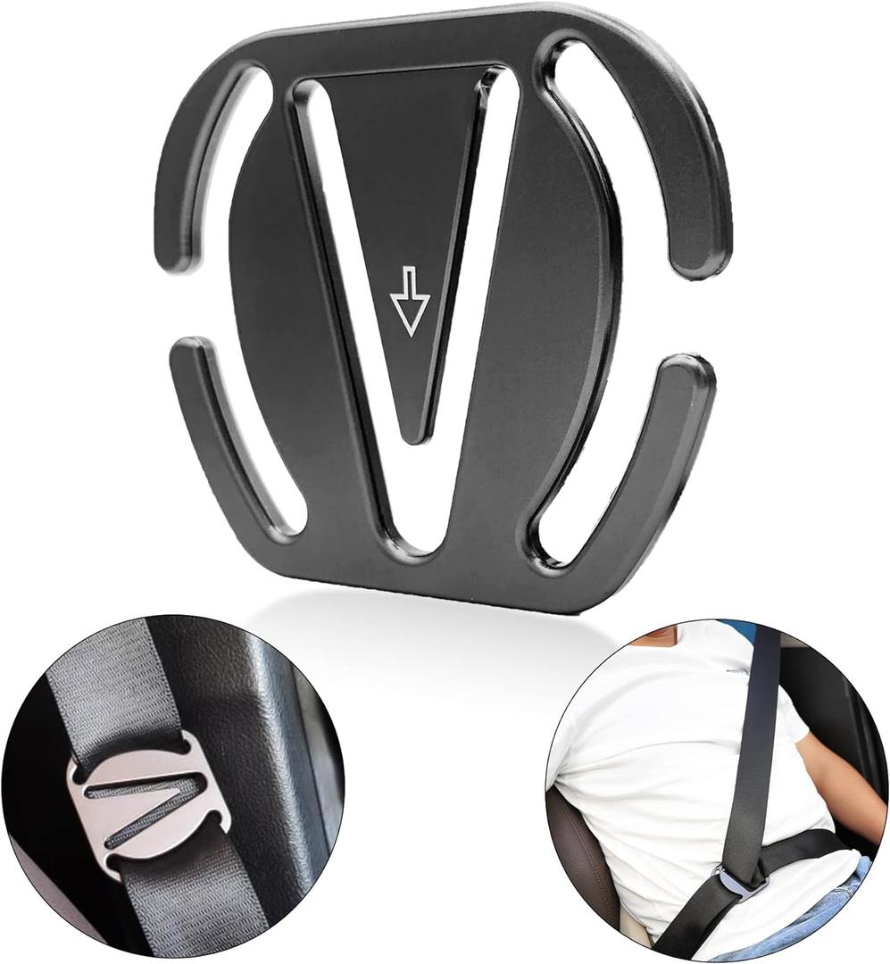 Shoulder Strap Adjuster
Prevents Shoulder Strap from Hanging Around the Neck, Reduces Neck Irritation, Improves Driving Comfort, Car Accessory – Color Rush (Gun Color, 1 Pc)