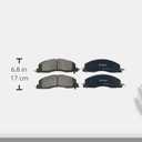 BOSCH BP1399 QuietCast Premium Semi-Metallic Disc Brake Pad Set - Compatible with Select Dodge Ram 2500, Ram 3500; Ram 2500, 3500; FRONT