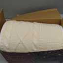 Christmas Tree Collar, Knit White Rustic Farmhouse Christmas Tree Skirt,Adjusted Christmas Tree Base Cover for Artificial Trees for 6ft 6.5 ft 7ft 7.5ft Tree