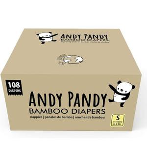 Andy Pandy Disposable Diapers Size S White, 8-16 lbs, 108 Count