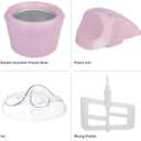 Ice Cream Maker - 1QT Ice Cream Machine for Sorbet, Gelato, Frozen Yogurt and More - Kitchen Appliances and Gadgets by Classic Cuisine (Pink)