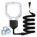 Magoog 500W Chicken Water Heater, 50Gal Chicken Water Deicer for Plastic Waterer, Liverstock Water Heater, Cast Aluminum Submersible De-icer, Bird Bath Heater with Built-in Thermostat Control