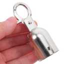 DOITOOL 4PCS Rope End Stopper Cord End Caps with Hook,Lobster Claw Clasps,Cord End Caps Barrier Rope End Hooks for Crowd Control Queue Divider (7.6x2.8cmx4pcs)