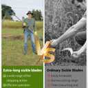 27" Scythe for Grass Cutting with 27" Steel Blade & 62" Handle