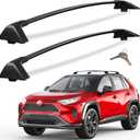 KINGGERI Lockable 260lbs Roof Racks Cross Bars Fit for Toyota RAV4 2019-2025 Accessories, Aluminum Heavy Duty Crossbar Anti-Theft Metal (Not for Adventure/TRD Off-Road/Hybrid Woodland Edition/22-25LE)