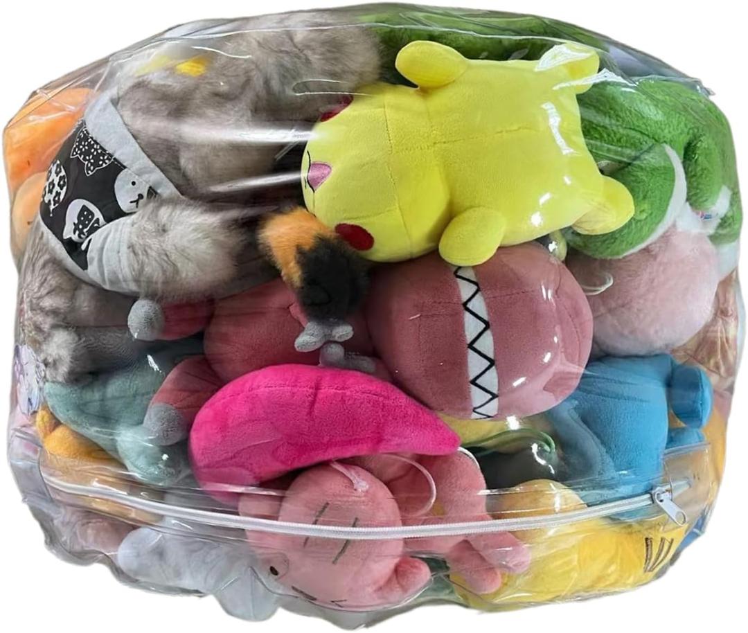 Clear Animal Storage Chair, Plush Bean Bag Seat, Waterproof Organizer with Spacious Design, Comfortable Furniture for Bedroom Classroom Playroom Nursery, Travel Friendly Chair for Home Dorm