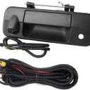 Tailgate Handle Backup Camera Compatible with 2007-2013 Toyota Tundra, Tailgate Latch Door Handle with Rear View Reverse Camera RCA Connector Backup Kit Replaces# 81214, 690900C051, 69090-0C051