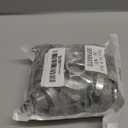 Pangda Concave Wall Door Bumper Stop Silver Stainless Steel Wall Door Bumper with 1-1/8 Inch Gray Round Rubber Protector Stops(Silver,10 Pieces)