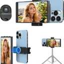 5" Selfie Monitor Screen for iPhone, Back Camera Selfie Monitor with Low Latency HD Screen - Portable Phone Vlog Monitor w/Bluetooth Remote, Perfect for Content Creators on TikTok YouTube (Black)