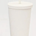 Mermaid Tumbler 24 Oz Soft Touch White