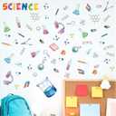 Biology Lab Wall Stickers,Chemistry Wall Decals,Science Classroom Decor,Biology Scientific Stickers for Students,Science Bulletin Board Decoration,Scientific Method Poster for Laboratory