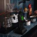 GonGoo Resin Gothic Decor Indoor, Light Up Ghosts of Gothic Room Decor, Cool Black Ghost Figure with The Cloak Grim Reaper, Suitable for Placing in The Home, with a Vintage and Fantasy Home Decor