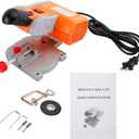 110V Mini Bench Top Cut-off Miter Saw with Miter Gauge 2" Blade for Metal Wood Plastic Arts & Crafts Cutting