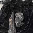 Toulite 3 Pcs Women Halloween Evil Black Style Queen Costume Witch Crow Gothic Feather Cape Cosplay Party Props