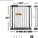 Walk Through Baby Gate 29-38.5 Inch Wide Openings Large Baby Gate for Stairs Tension Pet Dog Gates Indoor for Doorways No Drilling Pressure Mounted Pet Gates for Kids