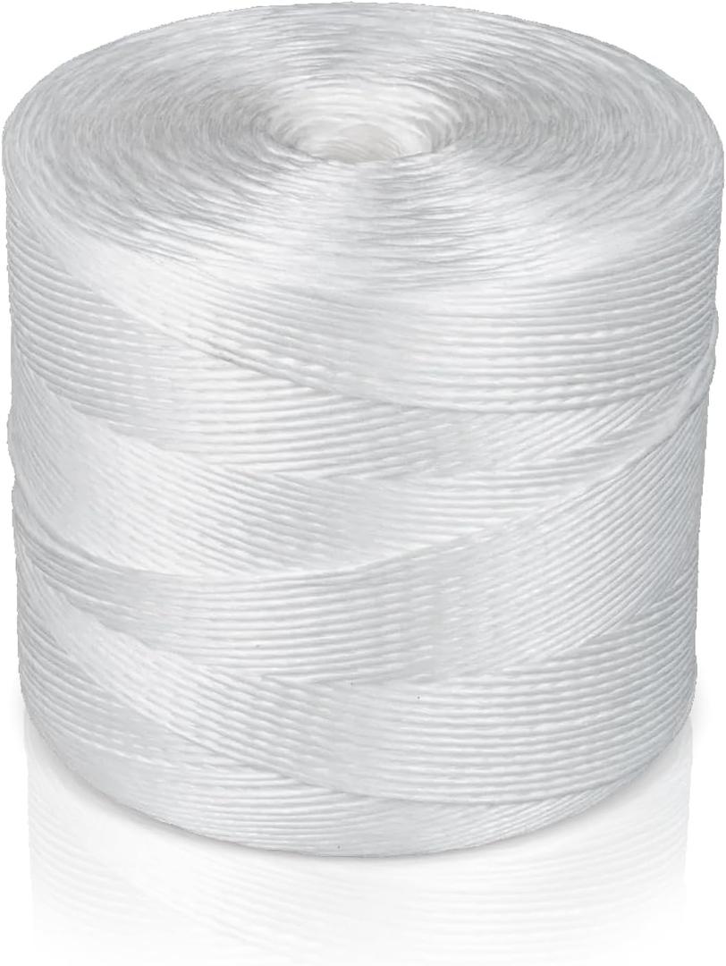 Tomato Twine 6300 Ft - Heavy Duty Polypropylene Twine White