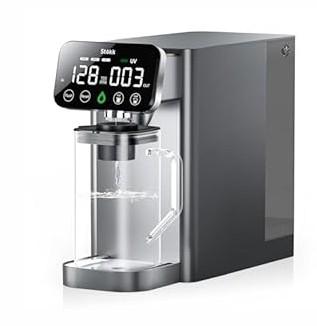 Stokk T1 Lite UV Reverse Osmosis Water Filter Countertop, Reverse Osmosis System with Carafe Alkaline Boost, 6-Stage RO Water Filtration System, NSF/ ANSI 58&372, Reduce TDS PFAS Water Purifier (Gray)
