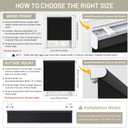 SUNOFF Blackout Cordless Roller Shades Blinds,28.5" W x 72" H,Black