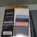 Extra Thick Silicone Mat Waterproof with Raised Edge 34" x 22", Under Sink Mat for Kitchen & Bathroom, Kitchen Cabinet Liner, Multi-Purpose for Storage & Protection, Gray