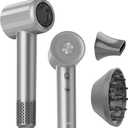 Fentgo Hair Dryer with Diffuser - High-Speed Ionic Low Noise Blow Dryer for Fast Drying, 2 Speeds & 4 Temps Thermo-Control, Lightweight & Quiet Hairdryer for Home & Travel