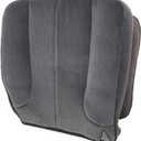 SecosAutoparts Passenger Side Bottom Replacement Cloth Seat Cover Dark Gray Compatible with Dodge Ram 1500 2500 3500 SLT 2001 2002 2003 2004 2005